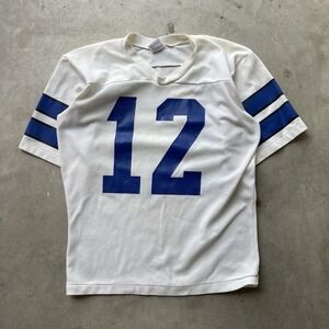 Vintage 1980s Rawlings Roger Staubach DALLAS COWBOYS #12 NFL Team JERSEY M 38-40